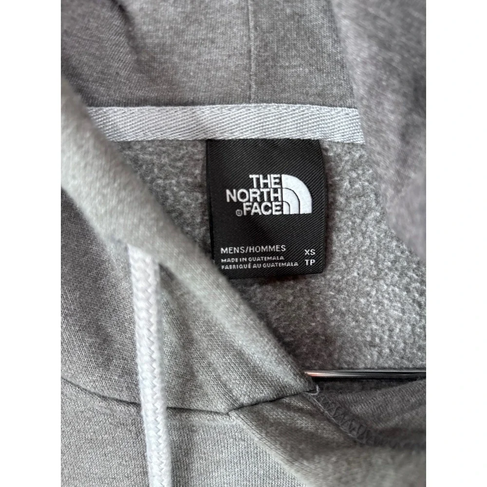 The North Face Mens Half Dome Pullover Hoodie Gray XS Fleece Sweatshirt 375